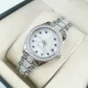 Kadın Moda Modem İzle Lüks Moissanite Diamond Watch Buzlu Saat Tasarımcısı Kadınlar Lady Watches Montre Otomatik Kuvars Hareket Saatleri