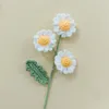 Decoratieve bloemen 1pcs Multi-head Daisy Garen Breien Bloem Zijde Boeket Verjaardag Liefde 40cm Hoogte Voor Trouwlocaties