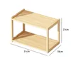 Kitchen Storage Wood Rack Spice Desktop Supplies Desk Bookshelf Tabletop Display Shelf For Men Decor Countertop