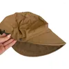 Berets Fashion Fishing Hat For Girl Long Brims Soft Foldable Baseball Sunproof PeakedHat Adjust Bucket Camping