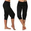 Pantalons de survêtement pour femmes, Shorts de couleur unie, décontractés pour femmes, cordon de serrage, Fitness, poches basses, sport, jogging