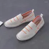 Casual Shoes 2024 Men's Summer And Autumn Woven Mesh Breathable Fisherman Lazy One-Step Trend Cloth