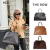 the Row Terrasse Totes Borse firmate Margaux Borse a tracolla in vera pelle a tracolla Beach Lage Borsa da viaggio per weekend da donna e uomo