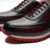 Schuhe Luxusmarke Designer Herren -Turnschuhe Original echtes Lederhandbemalte lässiger Geschäft Soziale Schuhe Männliche Outdoor Oxfords