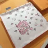 2024 Top Designer Foulard en soie pour femmes hommes Marque L Lettre dragon à motifs Monogramme Sergé bandeau Soie Carré Foulard de luxe Sciarpe 90cm