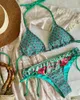 Costumi da bagno da donna 2 pezzi Bikini Set sexy bikini a vita alta con volant con fiocco 2024 costume da bagno estivo femminile Beachwwear