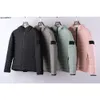 Men's Down & Parkas Brand Designers Topstoney Jacet New Top Quality Loom Woven Chambers Recycled Nylon Jacket Classic Badge for Warmth