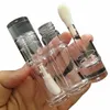 5.5ml Big Doe Pied Transparent Lipgloss Ctainers Tubes Rond Clair Cosmétique Lipgloss Tube Baume À Lèvres Bouteille Rechargeable U4FC #