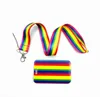 10 Stück LGBT Regenbogen Transgender Lanyard für Schlüssel ID Kredit Bankkarte Abdeckung Abzeichenhalter Telefon Charm Schlüsselanhänger Schlüsselanhänger Zubehör