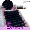 Wimpern 5 Cases/Lot MASSCAKU Easy Fan Bloom Wimpernverlängerung Austomatic Flowering Fast Fan SelfMaking Fans Volume Lashes Supplies