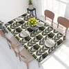 Tovaglia Classica Gambo Solido Stampa Kingfisher Blu e Giada Profonda Tovaglia Rettangolare Impermeabile 4FT Orla Kiely Covers