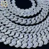 Wholesale Iced Out Moissanite 925 Silver Cuban Link Chain Bracelet Necklace