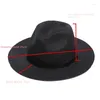 Chapeaux à large bord Big Head 63cm Chapeau de paille Panaman avec pliable tissé grande taille femmes hommes Jazz Top Cap Protection solaire ombrage