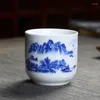 Filiżanki spodki do herbaty duży rozmiar ceramiczny degusta