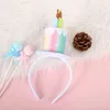 Haarschmuck Alles Gute zum Geburtstag Haarband Niedlicher Kuchen Koreanischer Stil Stirnband Bunte Kerze Frauen Hoop Po Requisiten