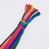 Paracorde 4 mm couleurs arc-en-ciel corde III 7 brins pour parachute, corde d'escalade, camping, équipement de survie, bracelet paracorde 30 m