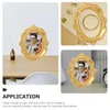 Frames 3 Pcs Decor Display Frame Po Prop Picture Gold Decorative Bulk For Small Ornament