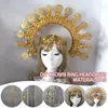 Barokke hoofdband DIY materiaal gotische Lolita kroon prachtige vintage kerk Mary zonnegodin Tiara's zendspoel 240313