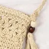 Shoulder Bags Women Messenger Hollow Out Woven Single Crossbody Bag Casual Tassel Beach Straw For Bolsa Feminina