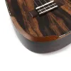 Guitar Ukulele Ebony Wood 23 In Concert Pineapple Shape Mini Guitar Electric Acoustic 4 Strings Ukelele Guitarra Uke