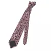 Bow Ties Pink Leopard Skin Tie Animal Cosplay Party Neck Men Women Cool Fashion Necktie Accessories Quality Custom DIY Collar