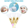 3pcs Yüz Kafa Bantları 3 Maske Fırçaları ile Bilek Bandı 3mini Silis Yüz Fırçaları Yoga Spa Banyo Duş Makyaj Cilt Bakım Araçları K6MG#