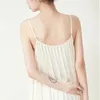 캐주얼 드레스 드레스 여름 민소매 슬립 여성 단색 느슨한 스트레치 miyake 주름 스트리트웨어 패션