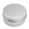 24/96pcs 30g 50g 60g Aluminum Round Refillable Bottles Tin Cans Box Sier Cream Jar Pot Screw Thread Lid Lip Balm Ctainer c77i#