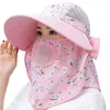 Berets Woman 360 ° Outdoor UV do ochrony okładki przeciwsłonecznej HAT HAT FLAP NECK