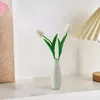 Flores decorativas enchimento artificial pêssego rosas folha queda ao ar livre para decoração sem desbotamento plástico falso outono