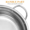 Двойные котлы, двусторонняя посуда для супа, кастрюля с уткой-мандаринкой из нержавеющей стали, разделенная плита