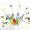 20 шт., 4 цвета, стержень, шариковая ручка с бисером, DIY ручки из бисера, студенческие канцелярские принадлежности, пластиковая подарочная ручка, школьные принадлежности для офисных ручек 240320