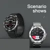 Relógios nova moda bluetooth chamada relógio inteligente masculino 1.32 Polegada dispaly 360*360 pixels hd freqüência cardíaca esportes à prova dwaterproof água smartwatch feminino + caixa