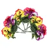 Dekorativa blommor konstgjorda blommor diy simulering växt bröllop layout dekor falsk för vaspansies vaser hem