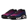 Nike Air Max Plus TN masculino feminino tênis de corrida triplo preto branco hiper azul voltagem roxo aqua prata masculino tênis