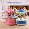 Boîtes en bois carousel music box ciel city musical classical box criefrey anniversaire amitié amour cadeau décor intérieur décoration de la Saint-Valentin