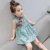 Платья для девочек TELOTUNY, платье Cheongsam без рукавов для маленьких девочек, вечерние платья в китайском стиле, весенние чес для От 6 месяцев до 5 лет