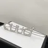 Originelles Design-Haarnadel-Schmuckgeschenk aus Silber und Diamanten