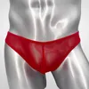 Underpants Thong Men Underwear Backless Pouch Breathable Comfortable Nylon Polyester Double Strap Mesh Brand