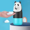 Vloeibare zeepdispenser C7AD Automatische schuim Panda Cartoon Inductie Handwasmachine USB Automatische wasmachine