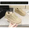 Sapatos casuais xadrez pão feminino couro genuíno 2024 pelúcia sola grossa retro quente plataforma tênis zapatos para mujeres