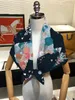 90cm Luxury Brand Flower Horse Square Scarves Twill 100% Silk Scarf Women Fashion Hijab Scarf Foulard Neckerchief Bandana 240312