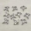 Collectie 14x1 m 50 stks Zirconia Blad Connectors Voor Handgemaakte Ketting Accessoires Oorbel Onderdelen DIY Sieraden Bevindingen 240315