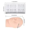 Training Valse Eyeles Praktijk L Sets Silice Mannequin Model Hoofd voor Beginners Oefenen Eyel Extensi Gereedschap c0fx #