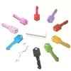Keychains Sabre Mini Folding Swiss Fruit Outdoor Gadgets Key Shape Pocket Keychain Knifes Tool Självförsvar Kedjfärger Kniv Mult WCJHS