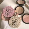 3 Färg Ctouring Powder Rose Pink Brzer Palette LG Lasting Natural StereoScopic Face Shading Powder Ctour Powder Palette Z2W8#