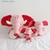 Gevulde pluche dieren 23 cm Kawaii roze Froest dier knuffels Leeuw Ephant honden konijnen Peluch poppen pluche roze konijntje speelgoed voor meisjes romantische geschenken L240320