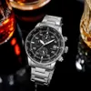 Eco-drive chronographe homme luxe affaires Bracelet en acier inoxydable calendrier montre à Quartz 261p