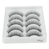5 Pairs 3D Faux Mink Hair False Eyeles 20-25mm Beauty Extensi Tools Natural/Thick Lg Eye Les Wi Makeup n3Nx#