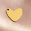 Charms WZNB 5Pcs Hearts Stamping Blank Pendant For Jewelry Making Handmade Earring Bracelet Necklace Diy Accessories